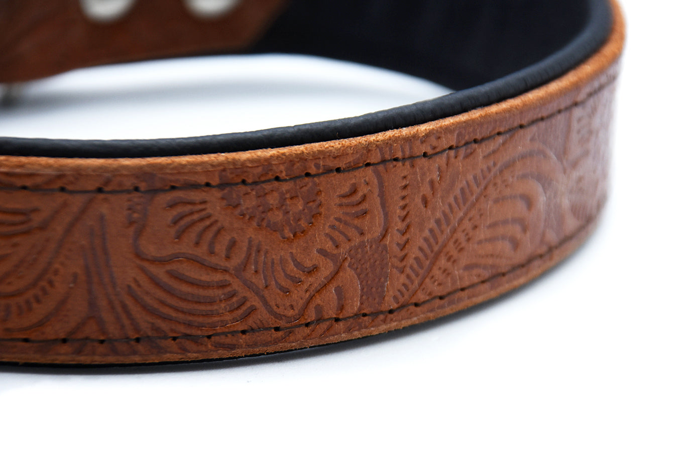 #1 BÜFFELLEDER Hundehalsband 40-44cm