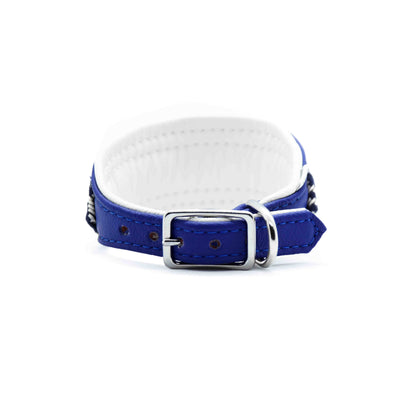 Halsband BORTE • Windhund • leicht • Schmuckhalsband blue