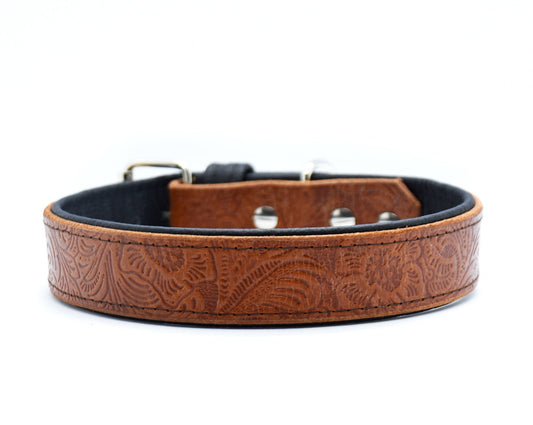 #1 BÜFFELLEDER Hundehalsband 40-44cm