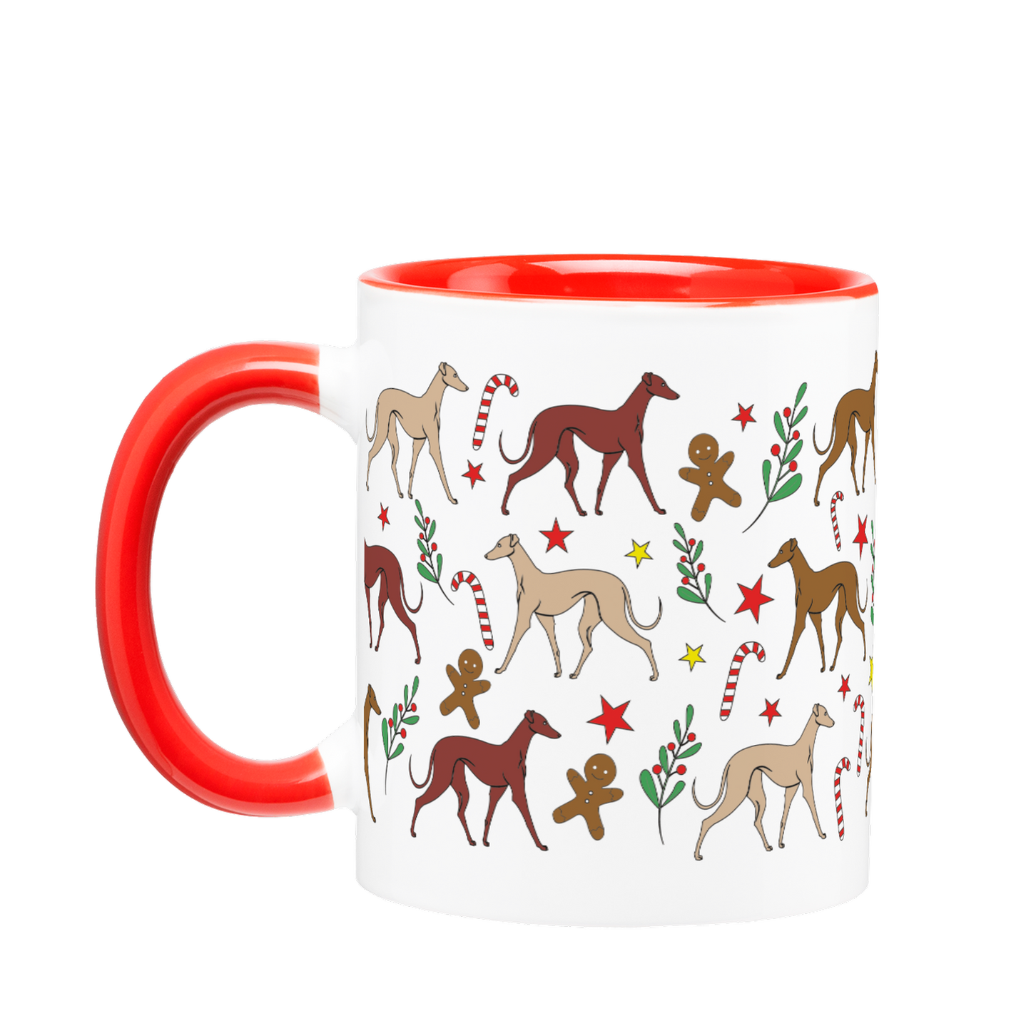 Tasse Windhund • Weihnachten