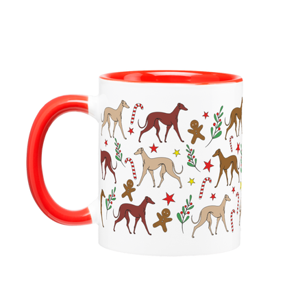 Tasse Windhund • Weihnachten