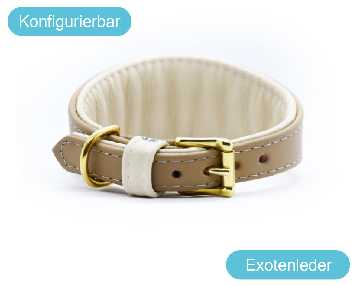 KAMELLEDER Windhundhalsband・exklusiv・extra stark