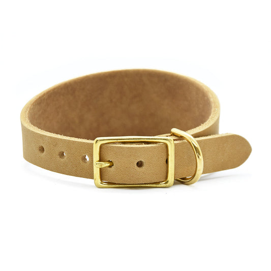 Schlichte Verarbeitung Fettlederhalsband Windhund