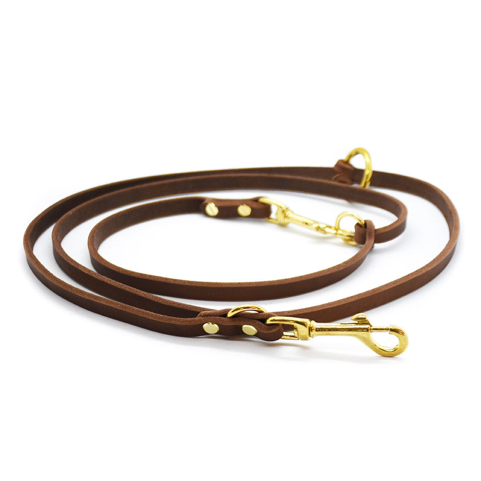 Luxuriöse, langlebige Hundeleine aus Fettleder für mittelgroße und große Hunde
