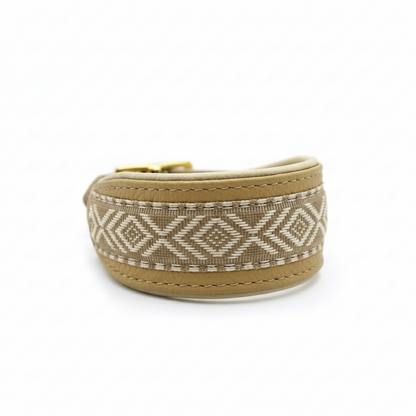 Breites gepolstertes Lederhalsband für Whippet und Greyhound