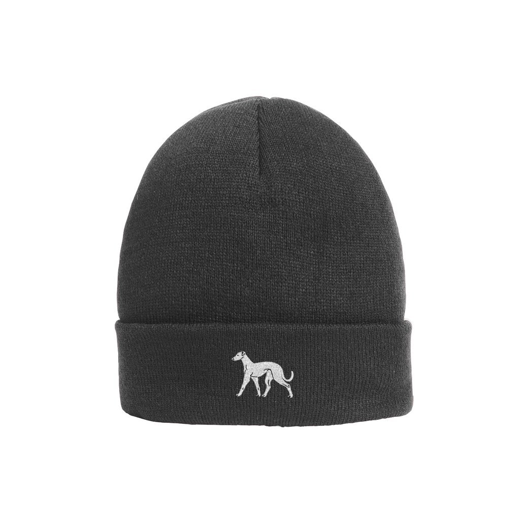 Beanie Windhundmotiv