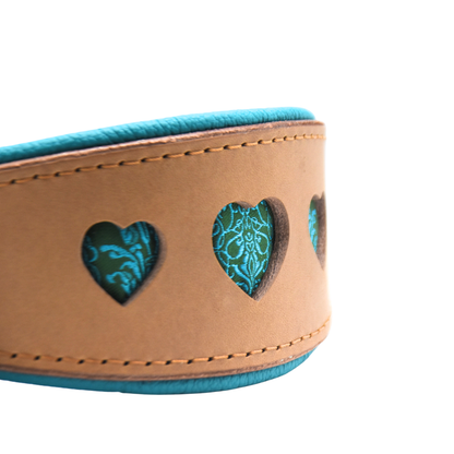 Detailansicht Windhundhalsband Blankleder