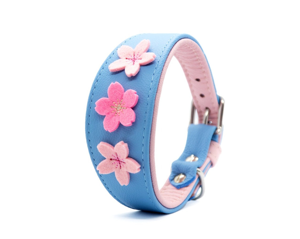 SAKURA ❀ Windhundhalsband Leder ❀ Zwei Farben zur Auswahl